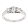 18ct White Gold Diamond 1.40ct Trilogy Ring
