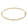 9ct Yellow Gold Hinged Hammered Style Bangle