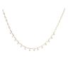 Silver Gold Plated Cubic Zirconia Chain 18"