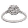 9ct White Gold 0.50ct Brilliant Cut Diamond Cluster Ring