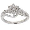 9ct White Gold 0.50ct Diamond Cluster Ring