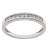 9ct White Gold 0.25ct Brilliant Cut Diamond Half Eternity Ring