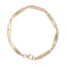 9ct Yellow Gold 0.15ct Diamond Bracelet 7"