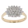 18ct Yellow Gold 0.50ct Brilliant Cut Diamond Cluster Ring