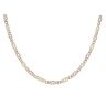 9ct Yellow, White And Rose Gold Celtic Chain 18"