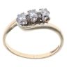 18ct Yellow Gold 0.25ct Brilliant Cut Diamond Trilogy Ring