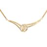 18ct Yellow Gold 0.05ct Diamond Fancy Chain 16"