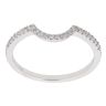 18ct White Gold 0.20ct Brilliant Cut Diamond Wishbone Ring