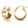 9ct Yellow Gold Wedding Band Earrings