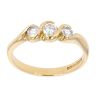 18ct Yellow Gold 0.40ct Diamond Trilogy Ring