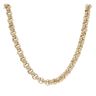 9ct Yellow Gold Patterned And Plain Belcher Chain 26"