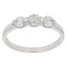 18ct White Gold 0.70ct Brilliant Cut Diamond Trilogy Ring