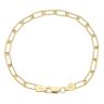 Gold Plated Silver Paperclip Bracelet 7"