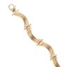 9ct Yellow Gold Triple Wave Fancy Bracelet 7.5"