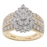 18ct Yellow Gold 1.50ct Diamond Cluster Ring