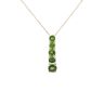 9ct Yellow Gold Diopside Stone Set Chain 18"