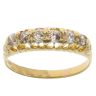 18ct Yellow Gold 0.70ct Old Cut Diamond Half Eternity Ring