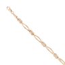 9ct Yellow Gold 0.10ct Diamond Bracelet 7.5"