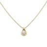 18ct Yellow Gold 0.15ct Diamond Solitaire Pendant and Belcher Chain 18"