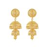22ct Yellow Gold Earrings in Filligree with Droppers