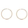 9ct Yellow Gold Plain Hoop Earrings
