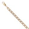 9ct Yellow Gold Double Curb Bracelet 8"