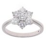 Lab Grown 9ct White Gold 1.00ct Diamond Cluster Ring