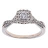 18ct White Gold 0.45ct Brilliant Cut Diamond Cluster Ring