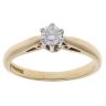 18ct Yellow Gold 0.30ct Diamond Solitaire Ring