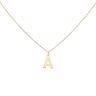 9ct Yellow Gold Personalised Block Initial Pendant and Chain
