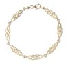 9ct Yellow Gold Cubic Zirconia Celtic Bracelet 7.5"
