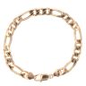 9ct Yellow Gold Figaro Bracelet 8"