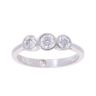 Platinum 0.35ct Diamond Trilogy Ring