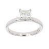 14ct White Gold 0.99ct French Cut Diamond Solitaire Ring