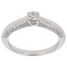 9ct White Gold 0.50ct Brilliant Cut Diamond Solitaire Ring