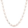 Silver Cubic Zirconia Patterned Tulip Chain 24" By Icesia