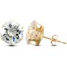 9ct Yellow Gold Cubic Zirconia Claw set Studs