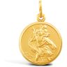 9ct Yellow Gold St Christopher Pendant