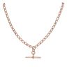 9ct Rose Gold Albert T-Bar Chain 20"