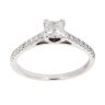 Platinum 0.60ct Princess Cut Diamond Solitaire Ring