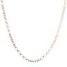 14ct Yellow Gold Figaro Chain 18"