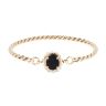 9ct Yellow Gold Onyx Star Bangle