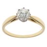 18ct Yellow Gold 1.00ct Tinted Diamond and Sapphire Ring