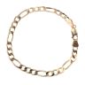9ct Yellow Gold Figaro Bracelet 8"