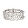 Sterling Silver Bubble Cubic Zirconia Stacking Rings