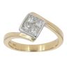 18ct Yellow Gold 0.50ct Diamond Cluster Ring