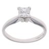 Platinum 0.51ct Princess Cut Diamond Solitaire Ring