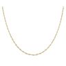 Silver Gold Plated Singapore Chain 18"