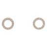 9ct Yellow Gold Cubic Zirconia Open Circle Stud Earrings