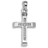 9 Carat White Gold 25pts Diamond Cross